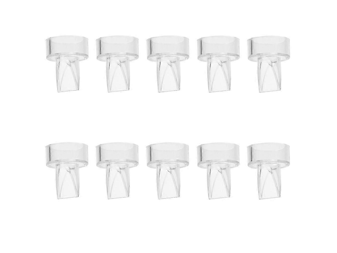 Conjunto de 10 peças de acessórios para bombas de extração de leite manuais BRILVIBERA, incluindo válvula antirretorno e respirador.