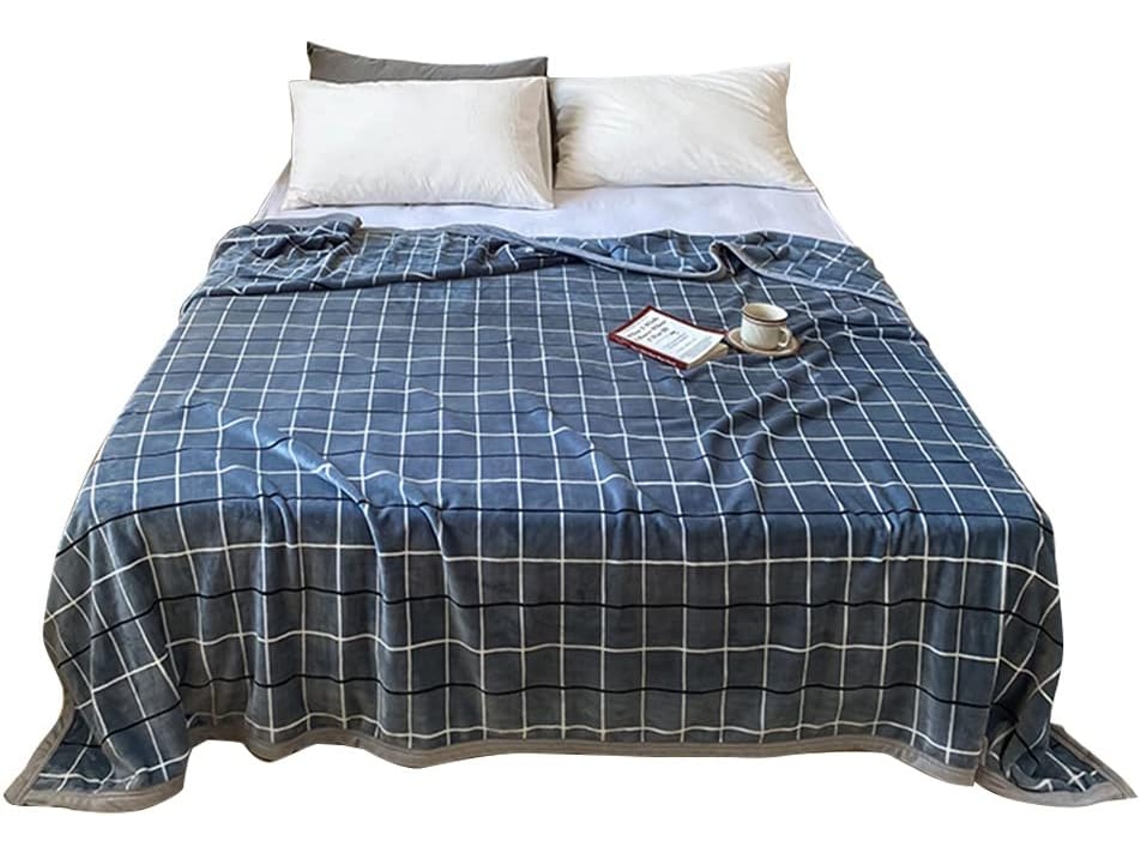 Manta de Flanela Fansu com Estampa Minimalista Moderna para o Inverno Grossa Macia e Quente Ideal Cama Criança