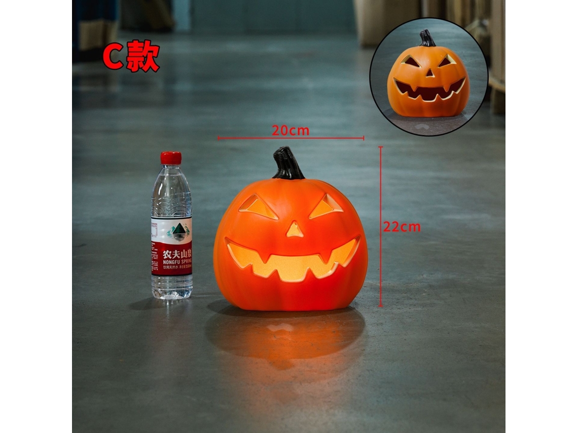Laxiscreed Lanterna De Abóbora De 9 Polegadas Para Decoração De Halloween Com Lanternas E Acessórios Naturais
