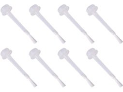 Conjunto de 100 pinças de substituição para esmalte líquido branco, fáceis de usar.