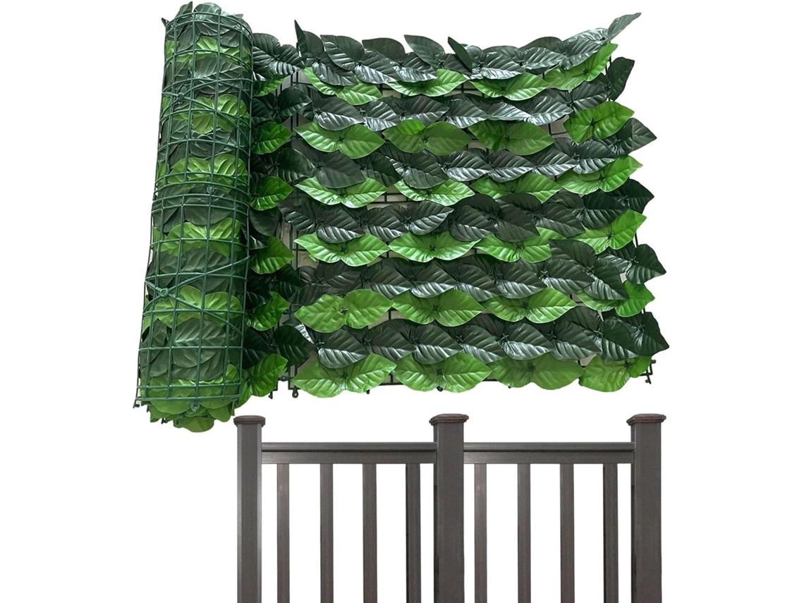 Tela de Privacidade Externa, Realista, com Folhas Densas, Verde, Hera Artificial, para Jardim, Quintal, Pátio, CHABERLU
