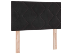 Cabeceira com Tiara Preta 80 Cm Veludo MAISON EXCLUSIVE