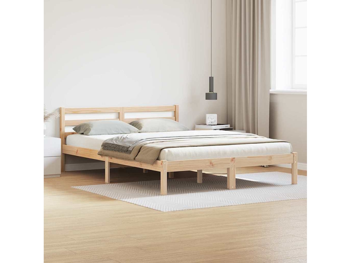 Vidaxl Estrutura Da Cama Castanho 225,5 X 145,5 X 69,5 Cm