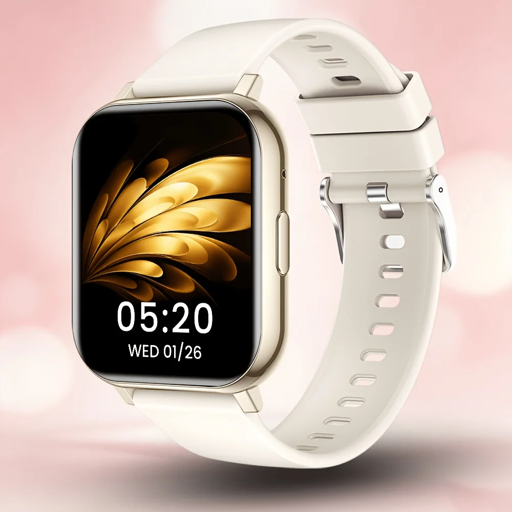 (jinzi) Smartwatch Feminino Moderno E Simples, Compatível Com Chamadas Sem Fio.
