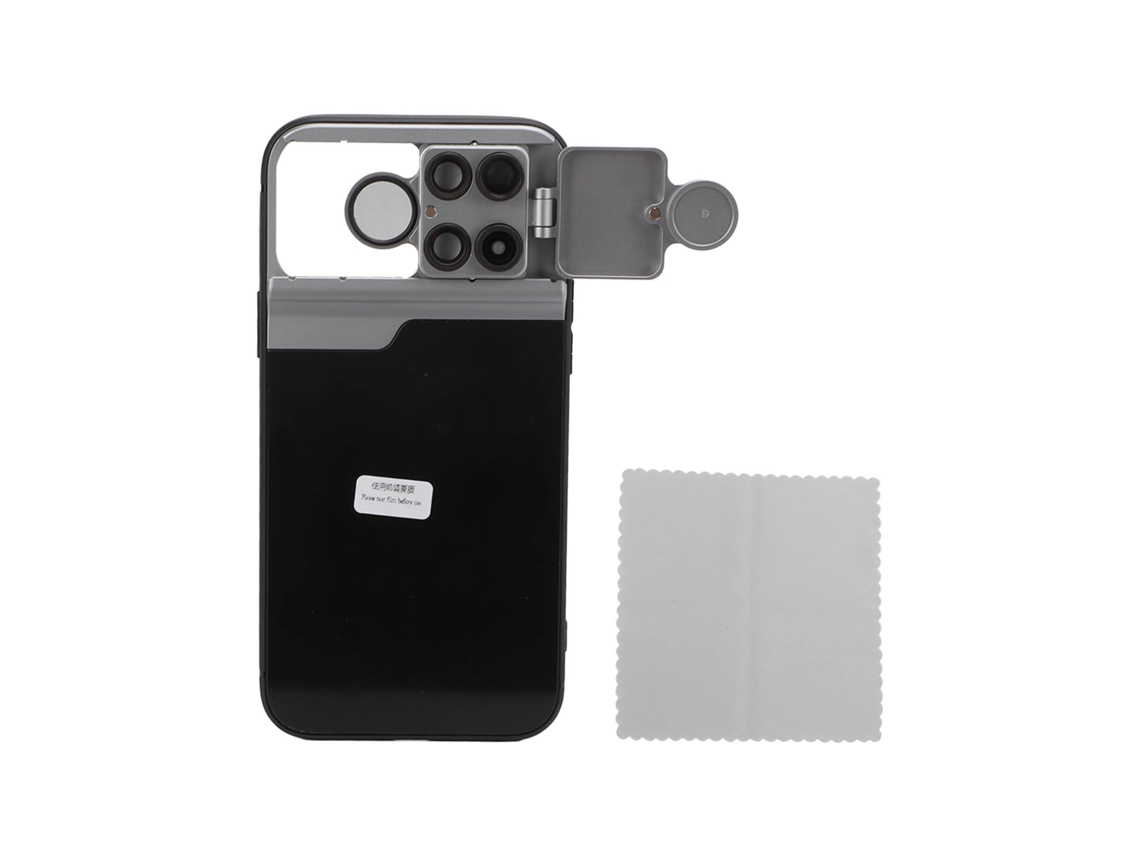 Funda De Telefone Com Kit De 5 Lentes Para Iphone 13 Pro Max: Filtro Cpl, Macro 10x 20x, Teleobjetivo 2x E Lente Fisheye 180°