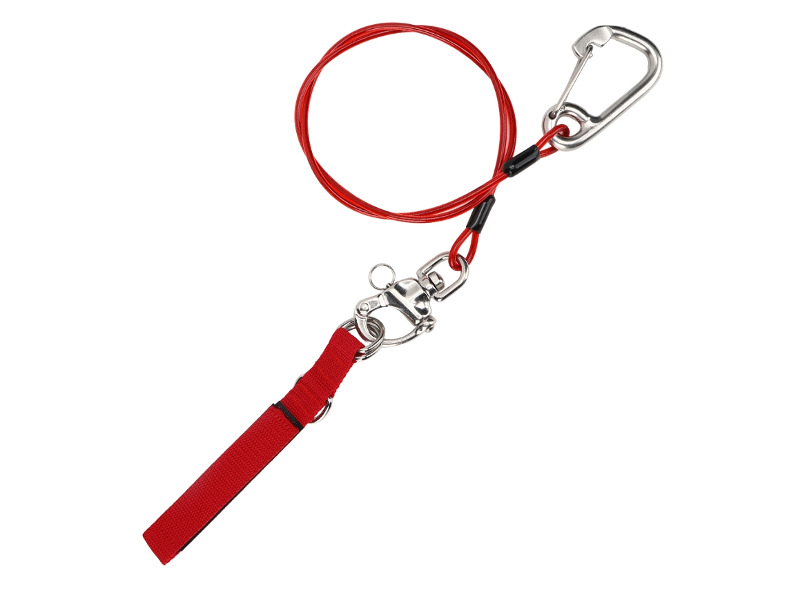 Rebe-cuerda De Seguridad Para Buceo Libre De Acero Inoxidable 316 Con Brazalete Lifeline Seguro Para Bucear