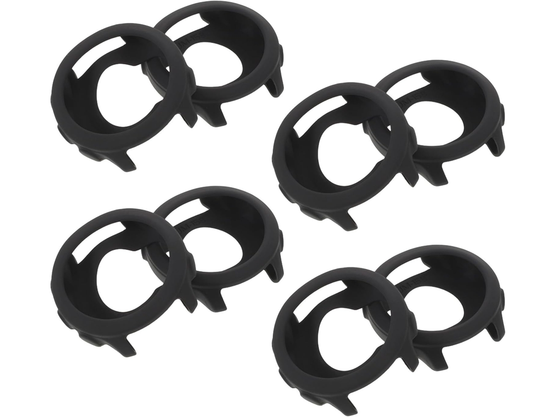 Capas Pretas De Silicone Macio Compatíveis Com Tela E Botões - Pacote Com 8 Unidades Para Capas De Celular