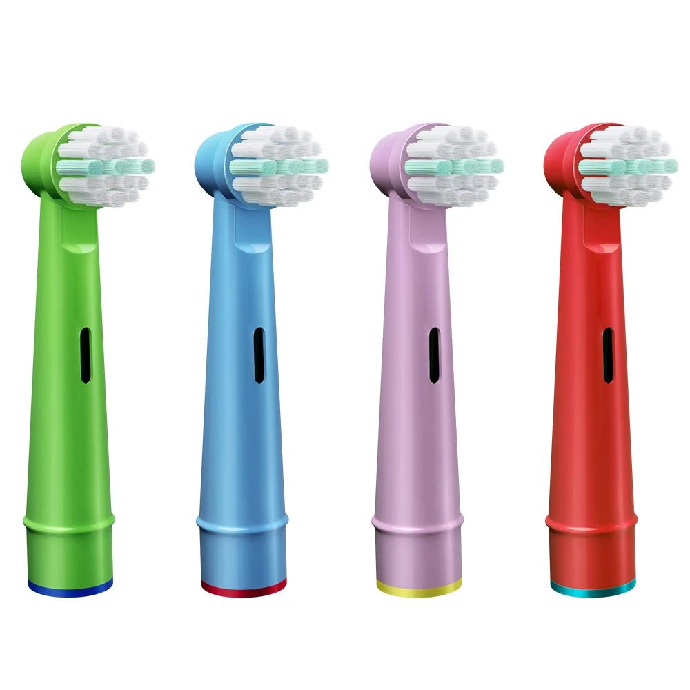 Compatível com cabeças de vassoura Oral-B/Braun infantis, cerdas duras.