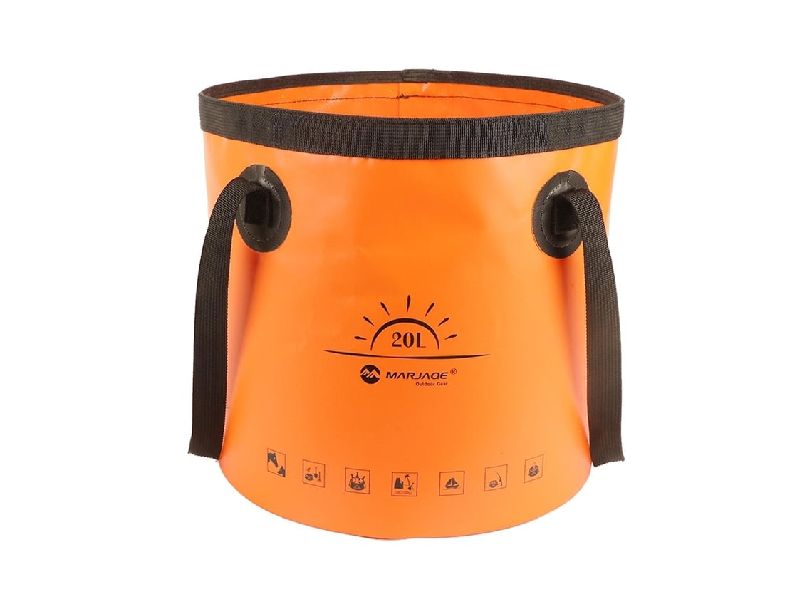 Balde Dobrável, Recipiente De Água Dobrável, Portátil Para Camping, 10l, Amarelo B Laranja 20l Aquaforge
