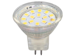 4pcs Lâmpada Led Mr11 3w 300lm spot light bulb 18led base duplo, branco frio | S/MARCA