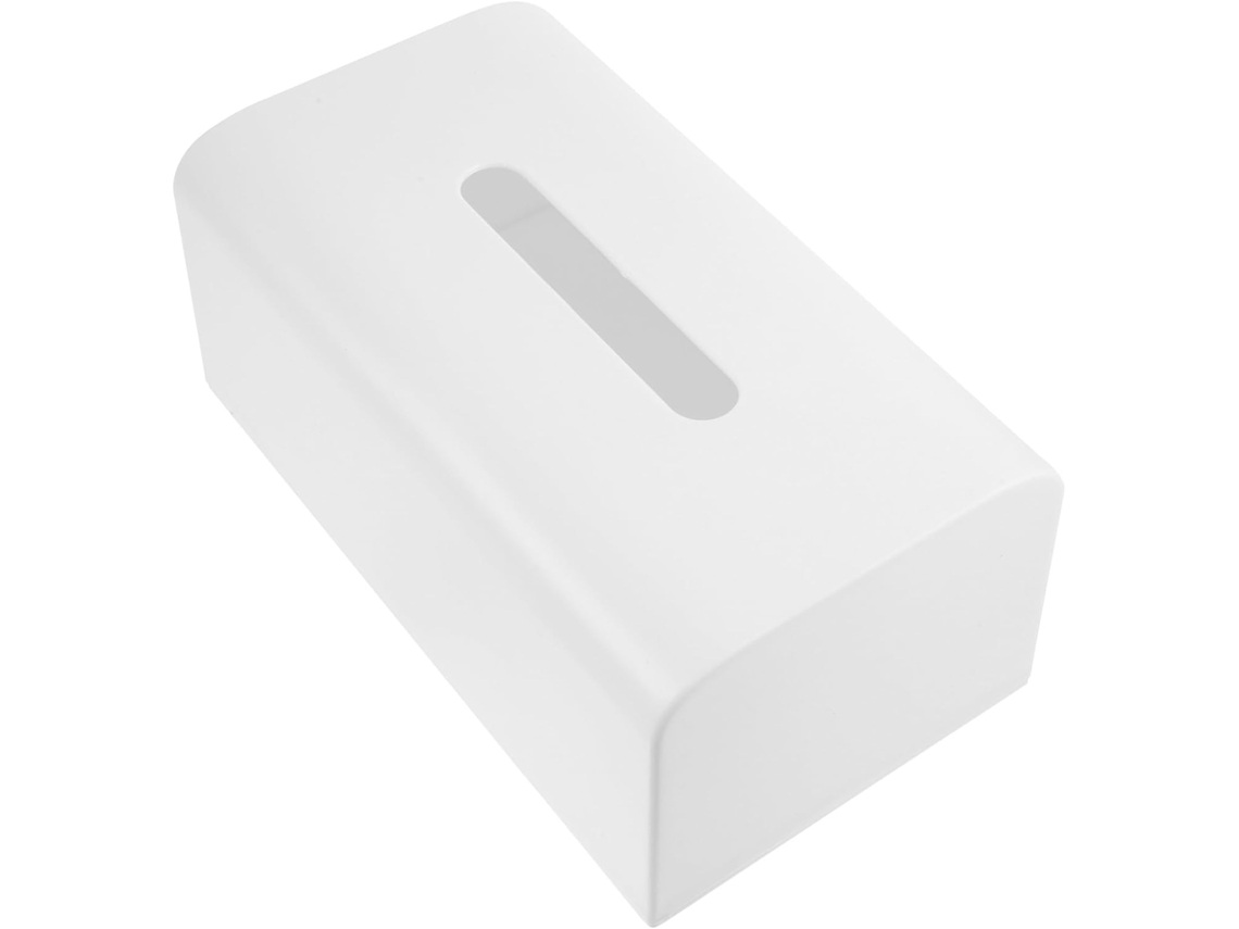 1 Porta-lenços/porta-guardanapos De Plástico Branco, Peça Única, Prático Para