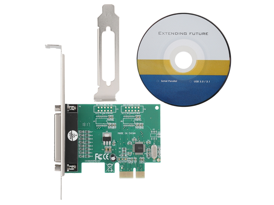 Conversor Adaptador De Porta Paralela Db25 Lpt Impressora Para Placa Pci-e Express