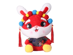 Mali boneca de Pelúcia de Coelho Fofa Ano Novo Presente Decoração Casa 9.8in