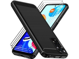 Capa Note Proteção Antichoc Militar Vidros Para Xiaomi Redmi Note 11 4g/11s 4g Hongwe. Preto