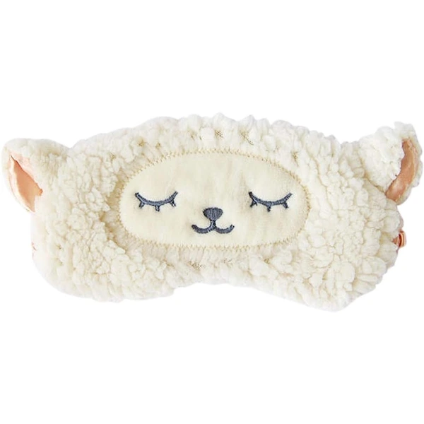 Máscara de Dormir Fofa com Estampa de Animal para os Olhos, 100% Seda Natural e Pelúcia AQUAFORGE