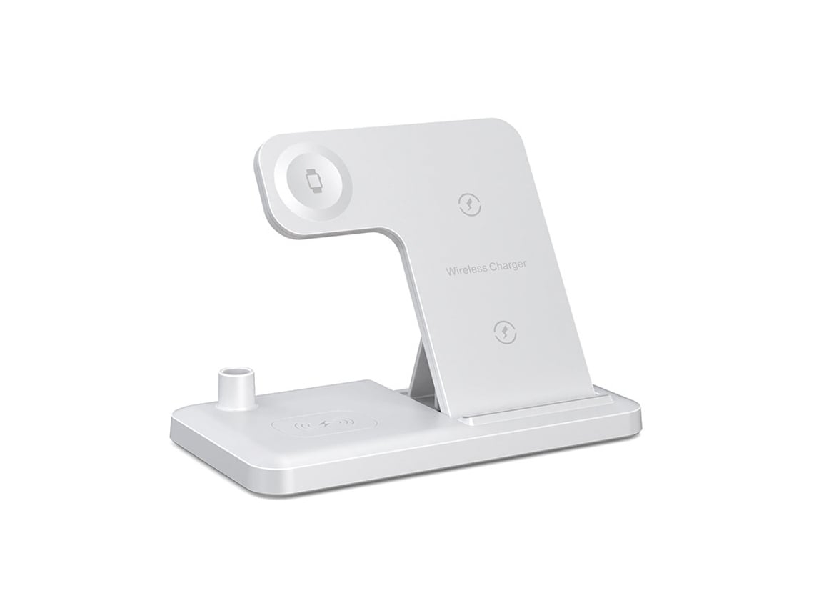 Carregador Sem Fio 4 Em 1 Para Iphone Suporte De Carregamento Para Smartphone Sem Fio Dobrável Ângulo Ajustável Terminal Tipo C Apple W Saisiyiky