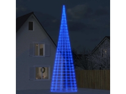 Vidaxl Árvore De Natal Led 3000 Leds Azul 800 Cm