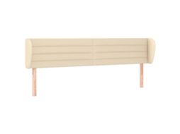 Cabeceira com tecido Abas Cream MAISON EXCLUSIVE (203x23x78 cm)