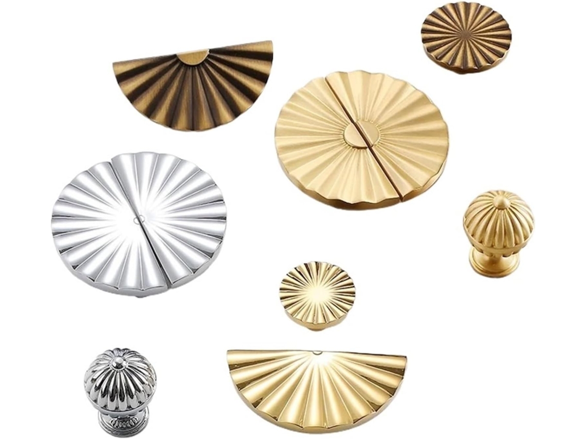 1 Peça Puxador Moderno Em Cobre Dourado, Para Gavetas, Guarda Roupas E Armários, Em Cobre Maciço Puro A Prata Brilhante