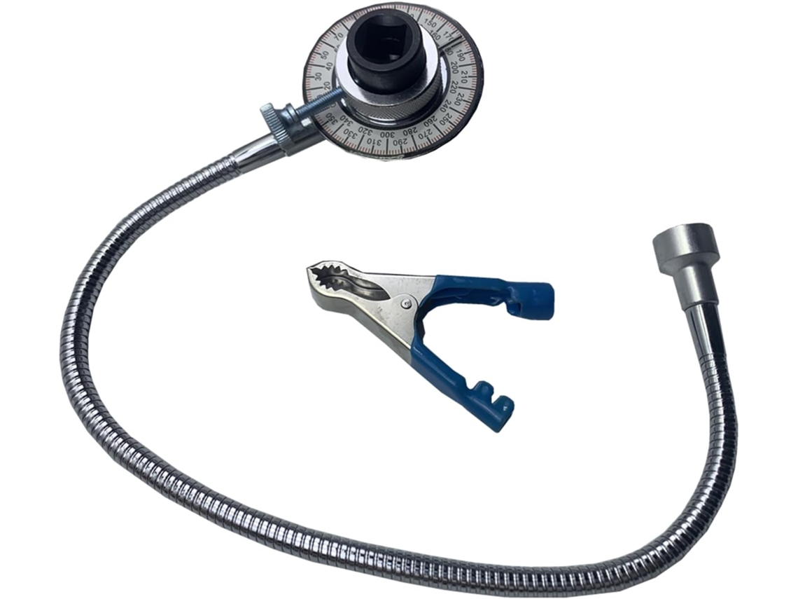 Medidor de ângulo de torque, ferramenta de medição com chave inglesa 360 Graus