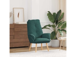 Vidaxl Poltrona Verde Escuro 69 X 74 X 93 Cm Tecido E Compensado