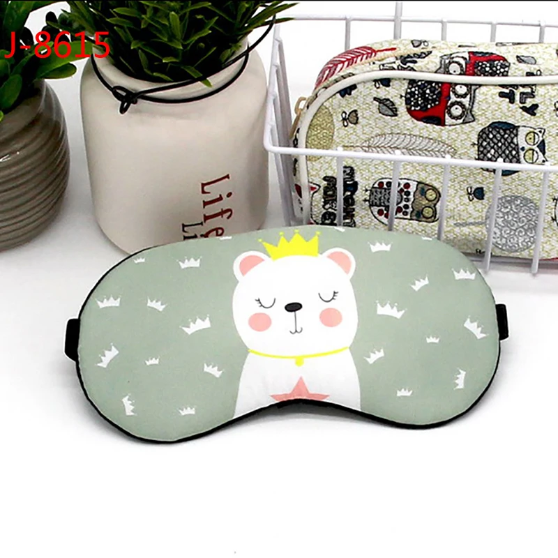 1 Unidade de Máscara de Dormir de Algodão com Desenho Animado Encantador para os Olhos, Ideal para Viagens AQUAFORGE