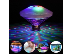 Luz Flutuante Subaquática Para Piscina 7 Leds Smd2835 Rgb Ip67 À Prova D'água 8 Modos De Iluminação Estática E Dinâmica