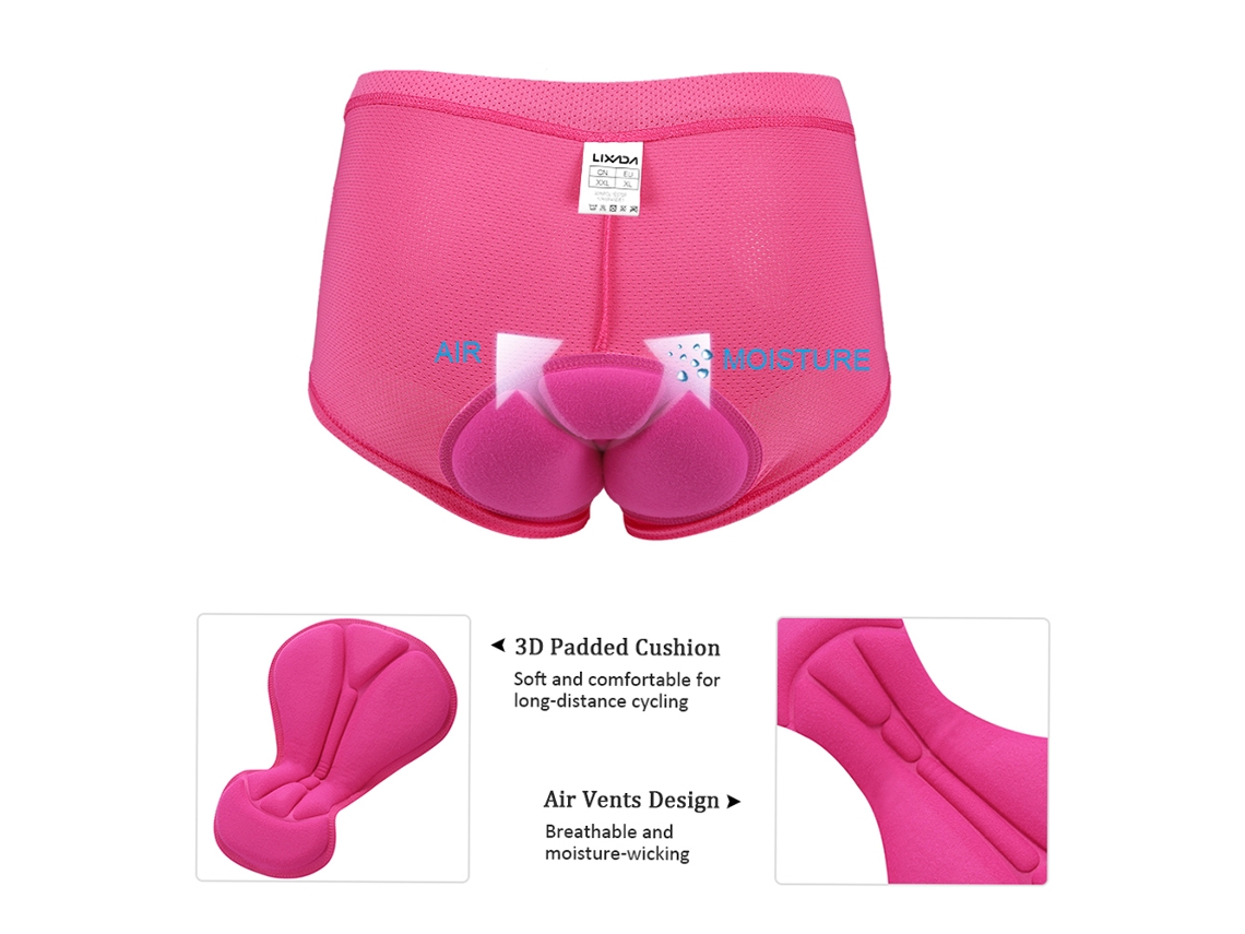 2pcs Calcinha Ciclismo Feminina com Almofada 3d Gel S/MARCA