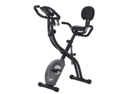 Bicicleta Estática Dobrável Com Volante De Inércia De 1,5kg Sensor De Pulso Tela Lcd Resistência Ajustável Em 8 Níveis E Assento Regulável