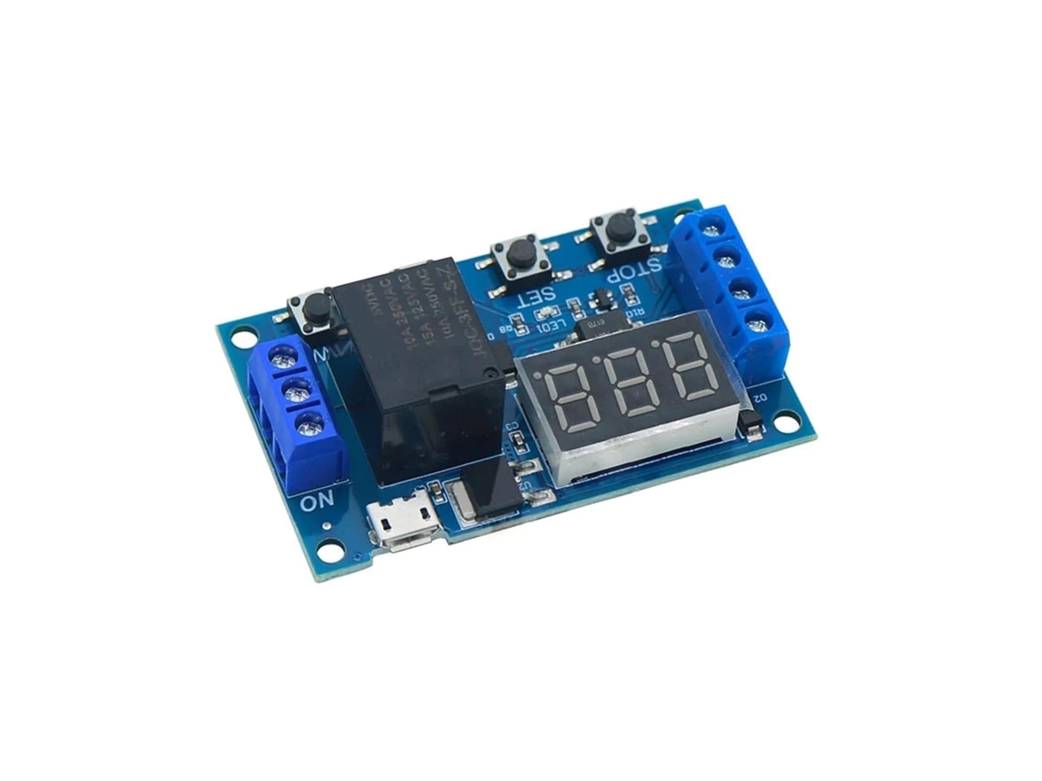 1-10 Peças Dc6-30v Temporizador De Ciclo Automação Retardado Display
