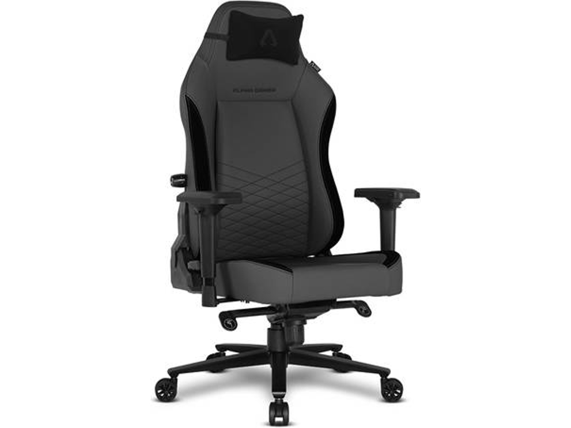Cadeira Gaming ALPHA GAMER Alegra PU (Até 150 kg - Elevador a gás Classe 4 - Preto)
