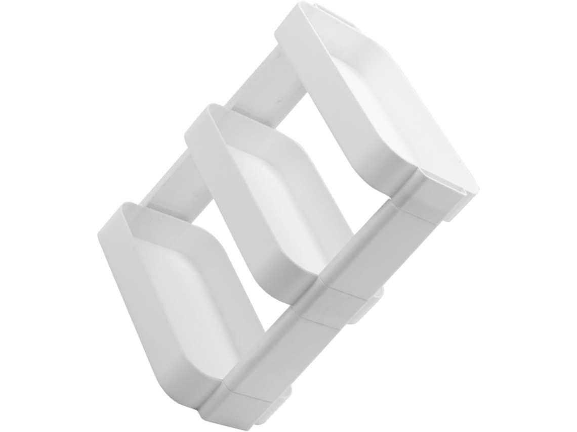 Organizador De Mesa Multifuncional Com 3 Níveis, Destacável, Branco, Para Guardar Diversos Itens, Ideal Para Escritório