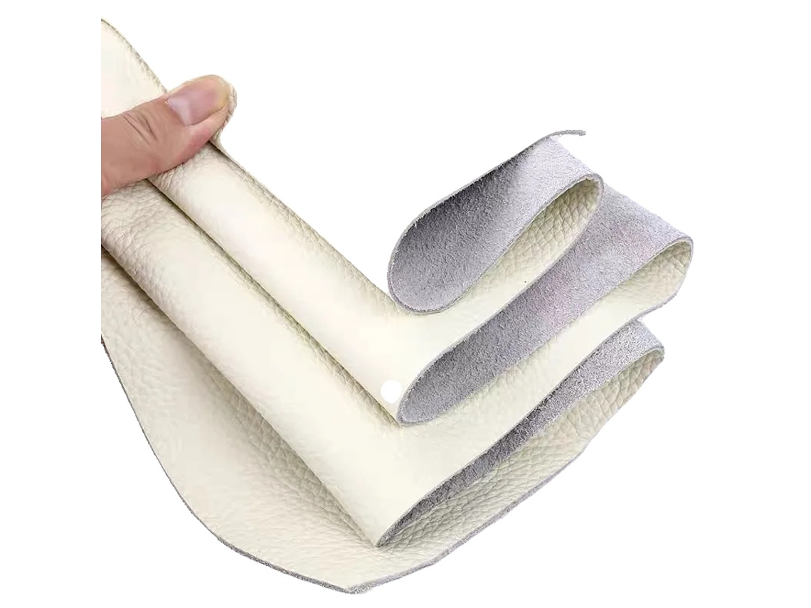 Material De Couro, Tipo De Grão, Espessura De 1,5mm, Marfim, 30x40cm
