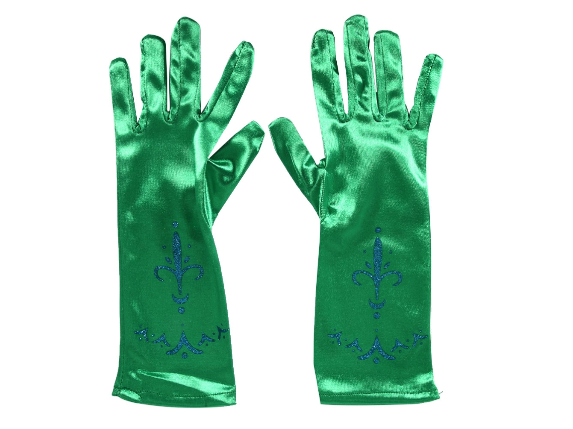 2 Pares de Luvas Infantis Quentes para Inverno, Esqui, Role Playing, Palco em Verde, Azul, Rosa e Branco com S/MARCA