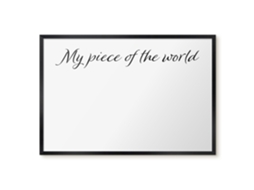 Magnetic Wall Board My Piece Of The World For The Office Espelharte (60x40 Cm)