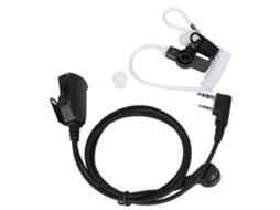 Fone De Ouvido Para Rádio Comunicador Com Microfone 2 Pinos Ajuste De Volume Conduto Aéreo