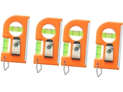 Conjunto De 4 Ferramentas Portáteis De Nivelamento Magnético Com Bolhas Para Instalação.