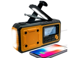 Rádio Meteorológico De Emergência Para Exteriores Com Manivela Solar Olysi Shop