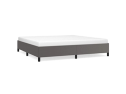 Bed Frame, Bed Frames Vidaxl Cinzeto Couro Artificial (200 X 200 Cm)