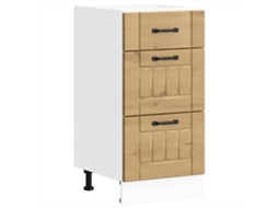 Kitchen Base Cabinet, Kitchen Base Cabinets Vidaxl Marrom Madeira Processada (n/a)