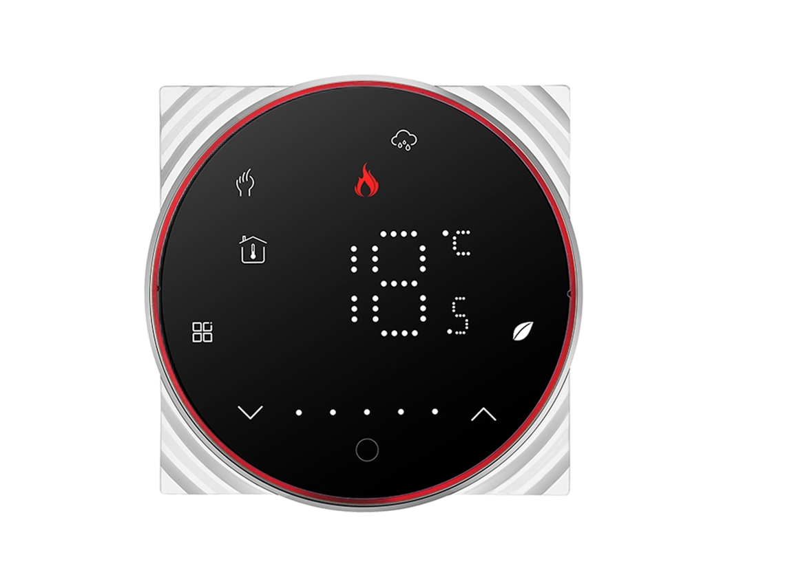 Termostato Inteligente Wifi Digital Programável com Luz Regulável para Aquecimento de Chão