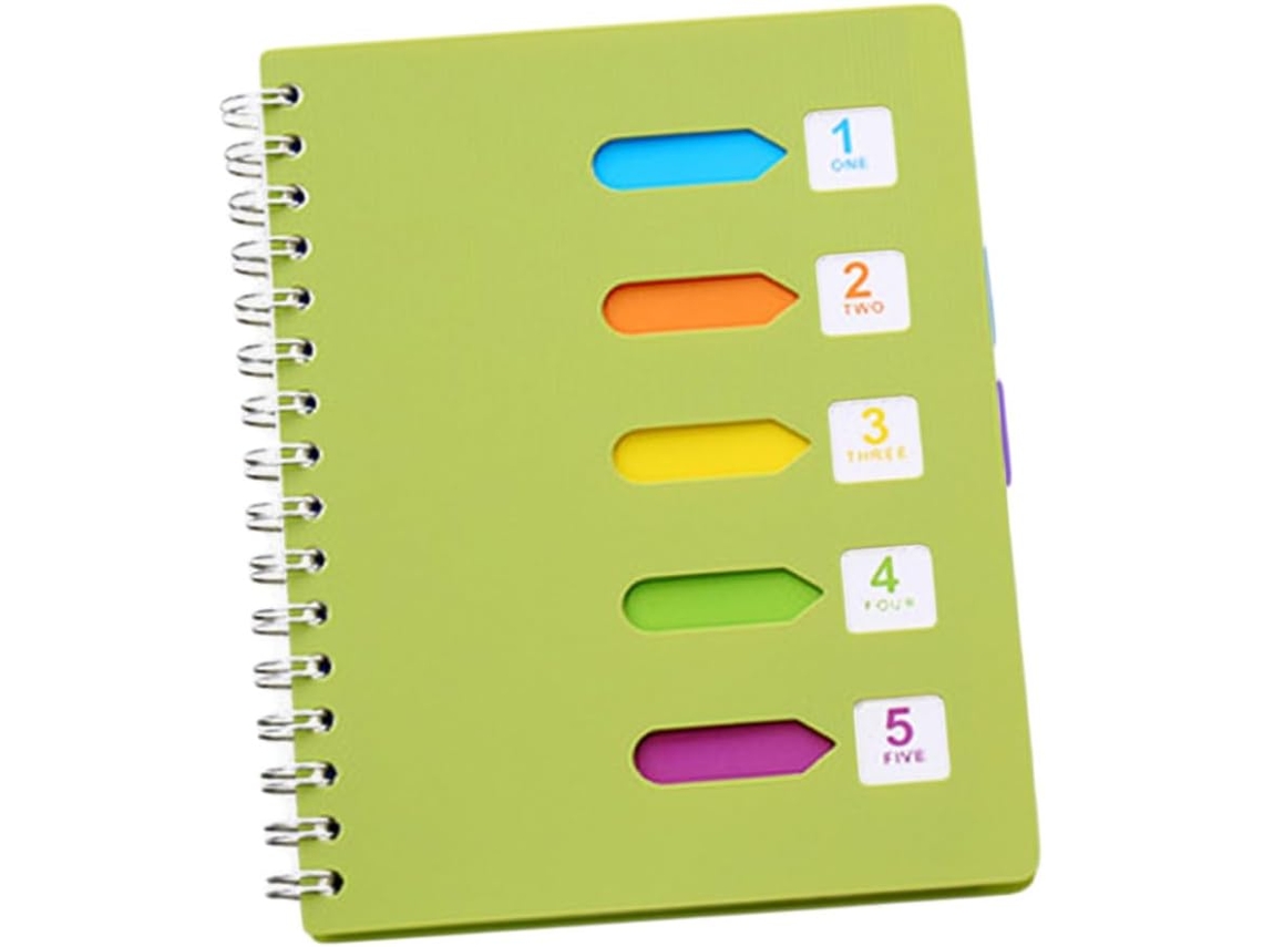 Espiral Verde Grosso Para Estudantes, Bloco De Notas Versátil Para Escritório, Diário De Viagem E Gokoco