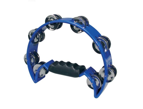 Hayman Half Moon Tambourine No Drum Head Plastic Azul