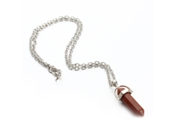 Colar De Pingente Vintage Com Pedra Natural Moda Presente