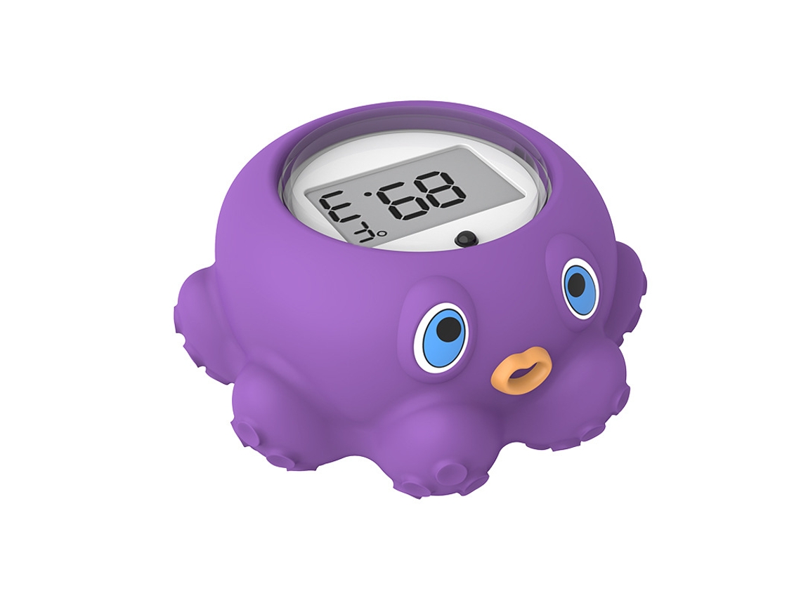 Termômetro Digital em Formato de Polvo Termômetro de Água para Banho de Bebê Lcd Roxo XIAOMOYU