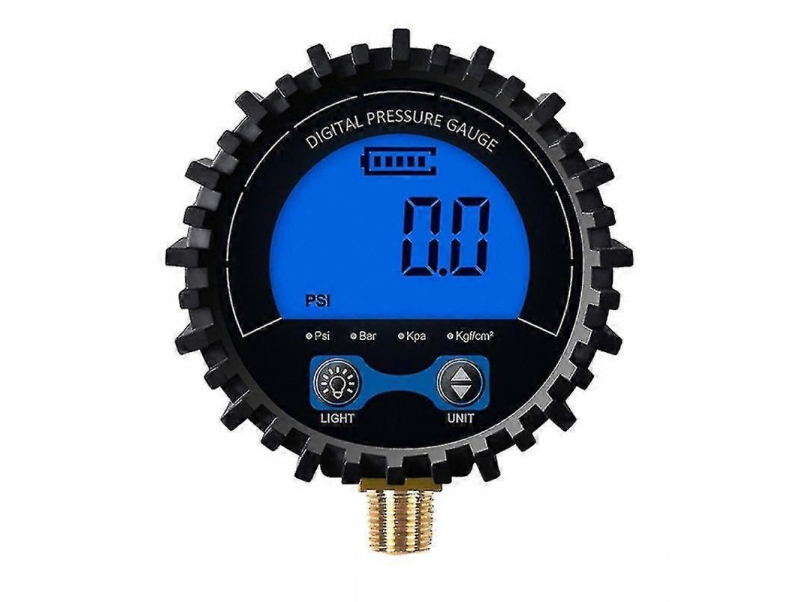 Manômetro Digital De Pressão Gás, Faixa De Medição Até 200 Psi, Precisão De 1% Da Escala Completa, Alimentado Por Bateria