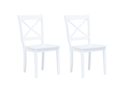 Dining Chair, Dining Chairs Vidaxl Branco Madeira (n/a)