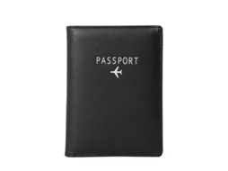 Porta-passaporte Em Couro Pu, Porta, Identificação Rfid Preto