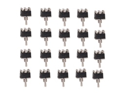 Laxiscreed Interruptor Mini Toggle Com Led, 3-estágios, 6 Pinos, 15a 250vac
