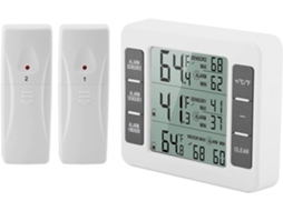 Termômetro Digital Sem Fio Chiciris Para Geladeira, Com Alarme Sonoro E Visor De Temperatura Mínima Máxima, Tela Lcd